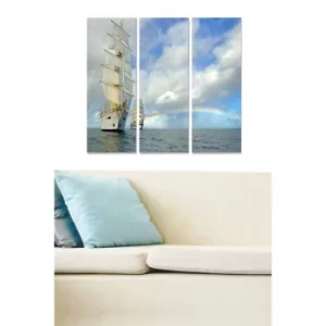 Image of MDF275169218 Multicolor Decorative MDF Painting (3 Pieces)