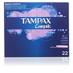 Image of TAMPAX COMPAK tampon lites 22 uds