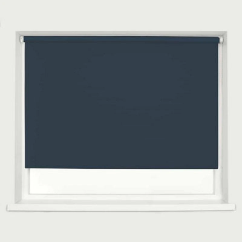 Image of Caecus Blinds Blackout Roller Blind Navy 180Cm