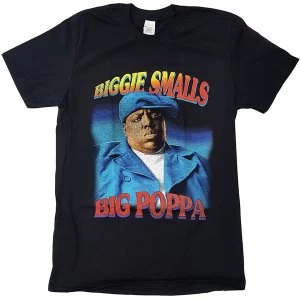 Image of Biggie Smalls - Poppa Unisex Medium T-Shirt - Black