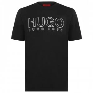 Image of Hugo Boss Dolive Logo T-Shirt Black Size L Men