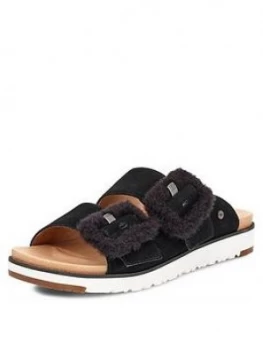 Image of UGG Ugg Fluff Indio Flatform Sandal Black Size 7 Women
