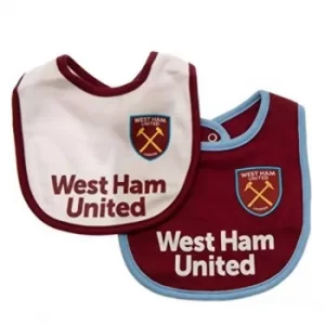 Image of West Ham United FC 2 Pack Bibs