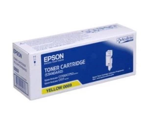 Image of Epson S050669 Yellow Laser Toner Ink Cartridge