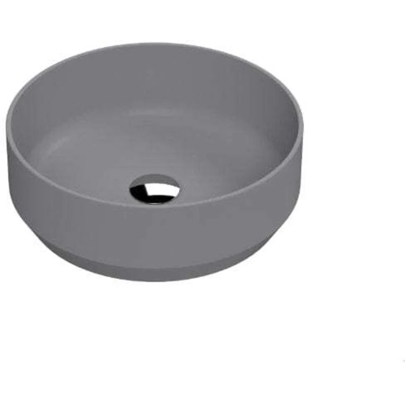 Image of NUIE Nuie - Vessel Round Sit-On Countertop Basin 350mm Wide - Matt Grey NBV362