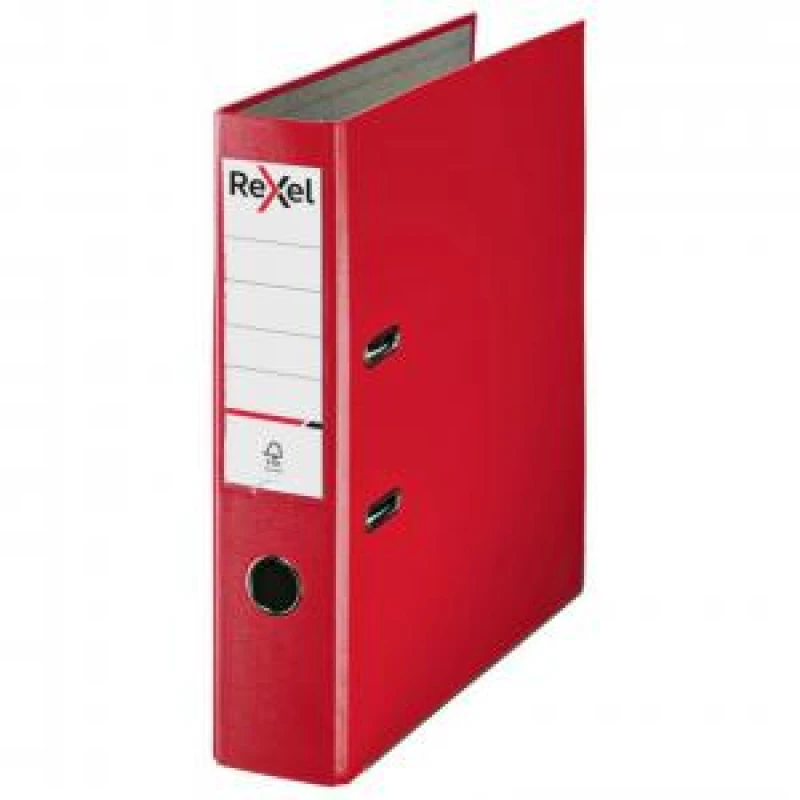 Image of Rexel Lever Arch File Polypropylene ECO A4 75mm Red Pack 10 2115713x10 EXR86899XX