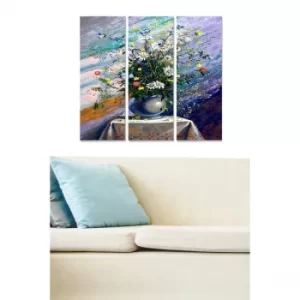 Image of MDF17037673 Multicolor Decorative MDF Painting (3 Pieces)