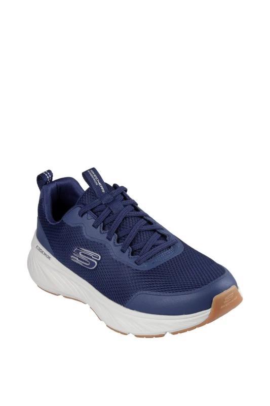 Image of Skechers Mens Edgeride Rekze Trainers UK Size 10 (EU 45) Navy White SKE2355-NVW-10