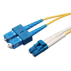 Image of Tripp Lite Duplex Singlemode 8.3 125 Fiber Patch Cable LC SC 5M