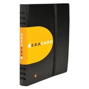 Image of Exacompta Exactive Exacard Business Card Holder Capacity 120 Black