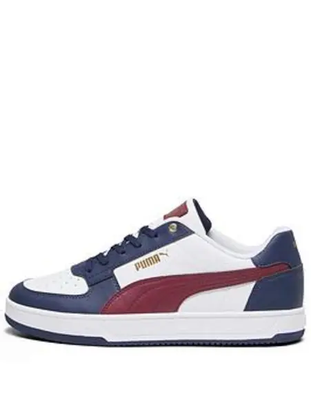 Image of Puma White - Yellow Sizzle - Black - Silver Caven 2.0 Sneakers