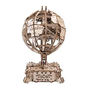 Image of World Globe Wooden City 3D Wooden Model Kit