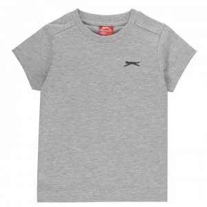 Image of Slazenger Plain T Shirt Infant Boys - Grey Marl
