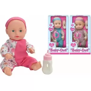 Image of Baby Doll with Sounds and Feeding Bottle?10" (One Supplied)