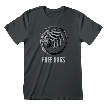Image of Alien - Free Hugs Unisex Medium T-Shirt - Charcoal