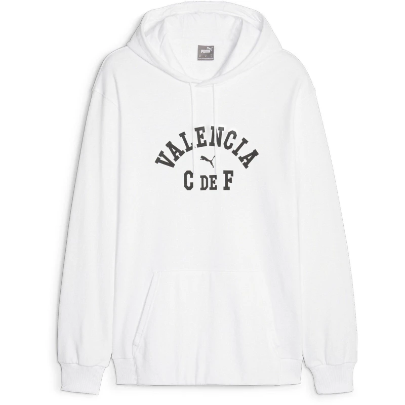 Image of Puma Valencia CF Hoodie 2023 2024 Adults - White White S