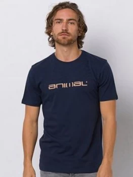 Image of Animal Classico Graphic Short Sleeve T-Shirt - Indigo Blue