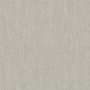 Image of Holden Decor Linen Texture Grey Wallpaper - 10.05m x 53cm