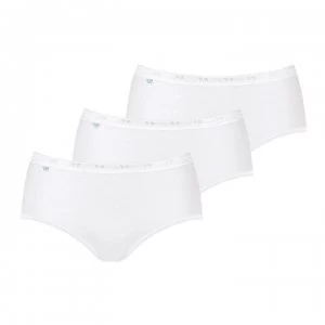 Image of Sloggi 3 Pack Midi Briefs - White 0003