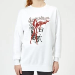 Image of Marvel Knights Elektra Assassin Womens Sweatshirt - White - M