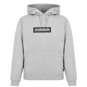 Image of Napapijri Box Logo Hoodie - Grey
