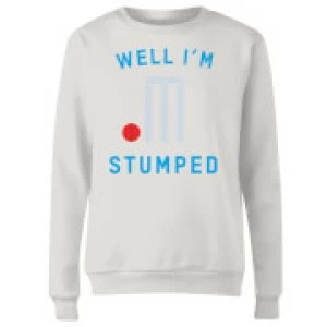 Image of Well Im Stumped Womens Sweatshirt - White - 4XL