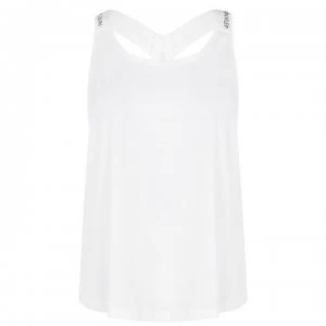 Image of Calvin Klein Logo Tank Top - White YCD