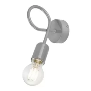 Image of Lamkur Lighting - Camilla Wall Light Gray, 1x E27