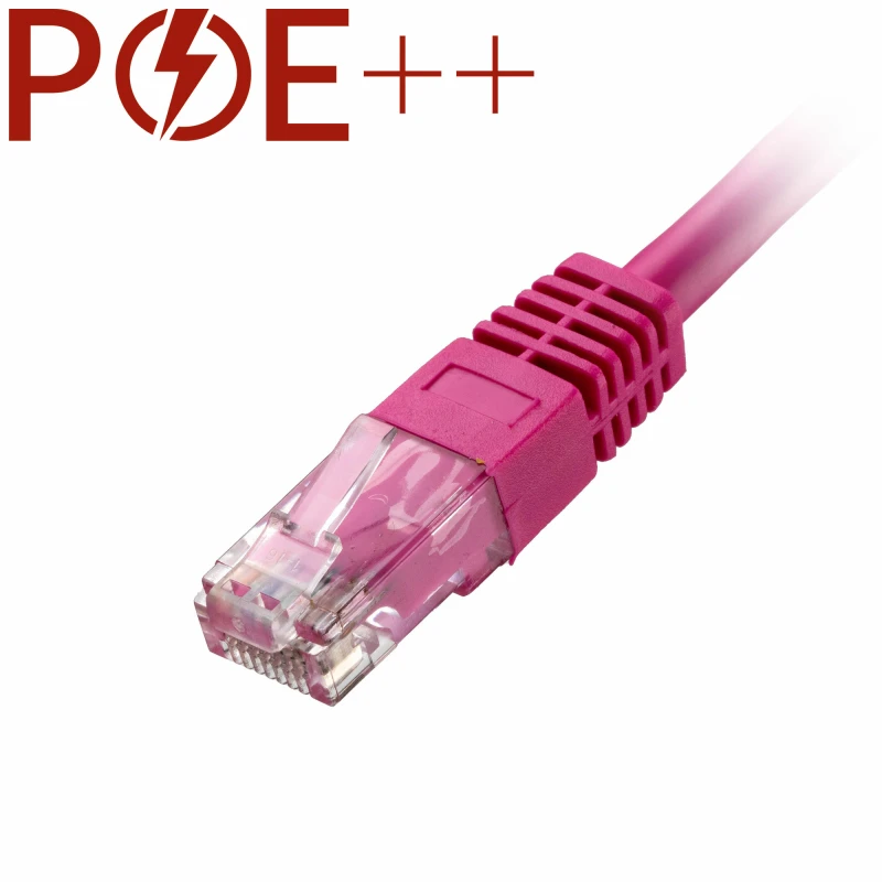 Image of Cablenet 3m Cat6 RJ45 Pink U/UTP PVC 24AWG Flush Moulded Booted Patch
