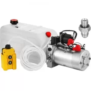 Image of VEVOR Hydraulic Pump 12V single action hydraulic pump Dump Trailer Hydraulic Pump single acting hydraulic pump 7 Quart hydraulic pump single acting du