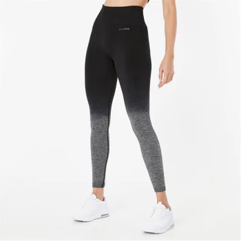Image of USA Pro Seamless Ombre Leggings - Black/Grey