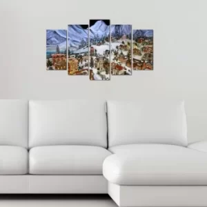 Image of 5PYY-007 Multicolor Decorative MDF Painting (5 Pieces)