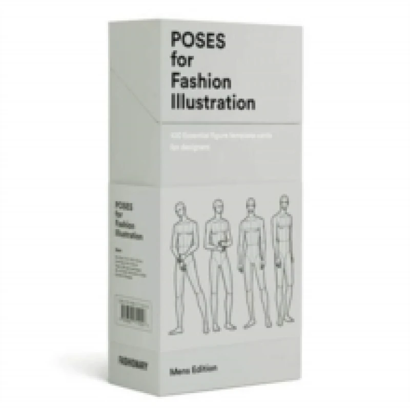 Image of Poses for Fashion Illustration - Mens (Card Box) Multiple-component retail product, boxed