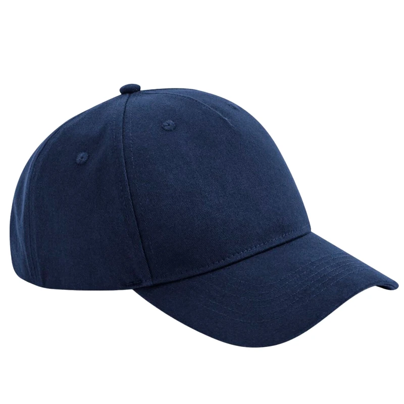 Image of Beechfield Beechfield Men Cotton 5 Panel Baseball Cap in Navy Navy One Size Male 5063107139146