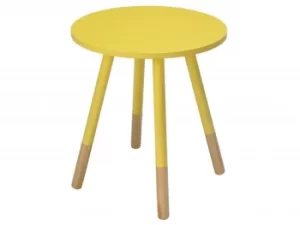 Image of LPD Costa Yellow Lamp Table Flat Packed