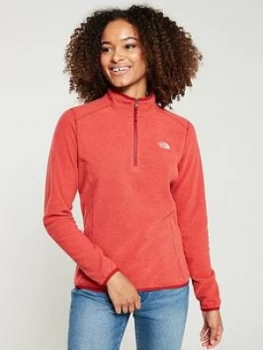 Image of The North Face 100 Glacier 1/4 Zip - Red Stripe