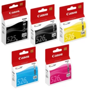 Image of Canon PGI525 Black and CLI526 Tri Colour Ink Cartridge