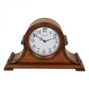 Image of WILLIAM WIDDOP Mahogany Finish Napoleon Mantel Clock