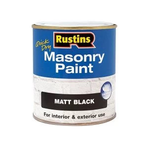 Image of Rustins Quick Dry Masonry Paint Matt Red 250ml