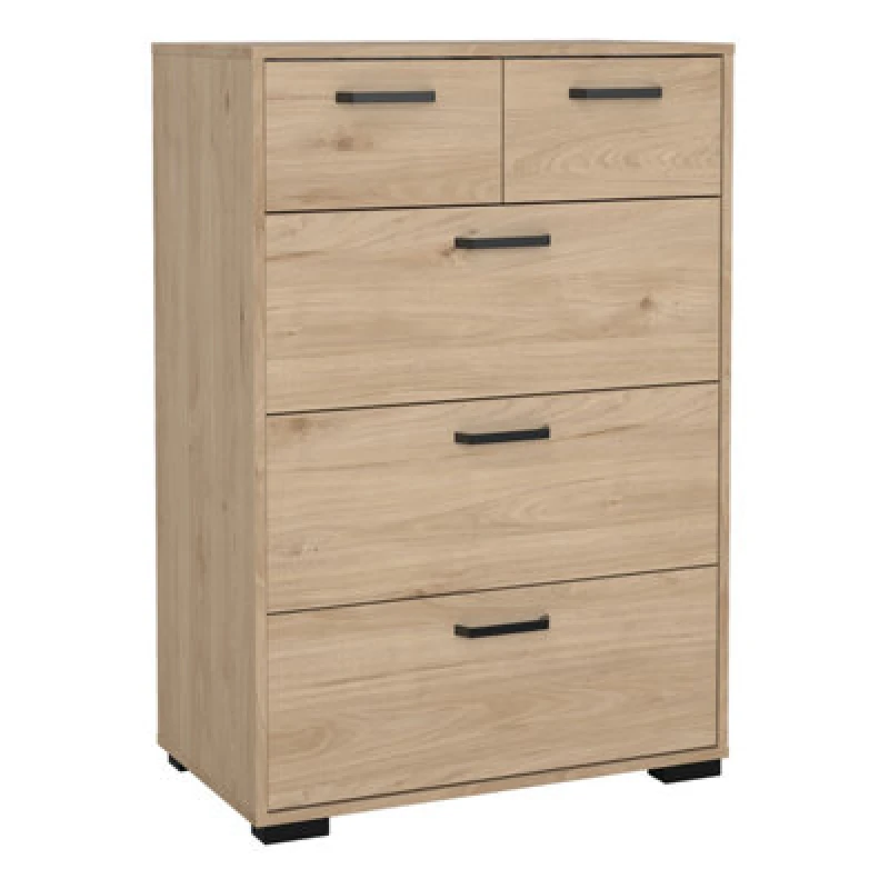 Image of Furniture To Go Sofia Chest 3 + 2 Drawers Jackson Hickory