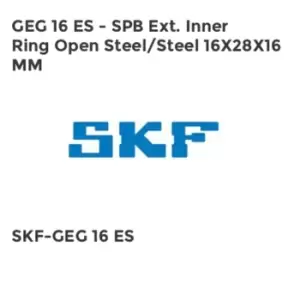 Image of GEG 16 ES - SPB Ext. Inner Ring Open Steel/Steel 16X28X16 MM