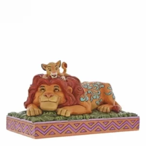 Image of A Father's Pride Simba & Mufasa (Lion King) Disney Traditions Figurine