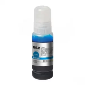 Image of InkLab Epson 102 EcoTank Cyan Ink Bottle