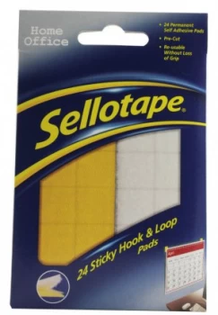 Image of Sellotape Sticky Hook And Loop Pad Wlt24