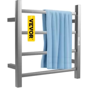 Image of VEVOR Electric Towel Rail Radiator 4 Bars Towel Warmer 220V 50W Heated Towel Rail Stainless Steel IP55 2 Modes Dry & Heat Towels Load Capacity 11lbs