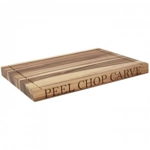 Image of Linea Peel, Chop, Carve chopping board - Wood Colour