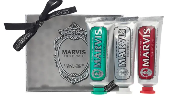 Image of Marvis 3 Flavour Travel Toothpaste Trio Set 25ml
