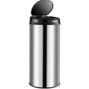 Image of Automatic Sensor Dustbin 30L 40L 56L Waste Bin Kitchen Stainless Steel Trash Can Silver 40 Litre