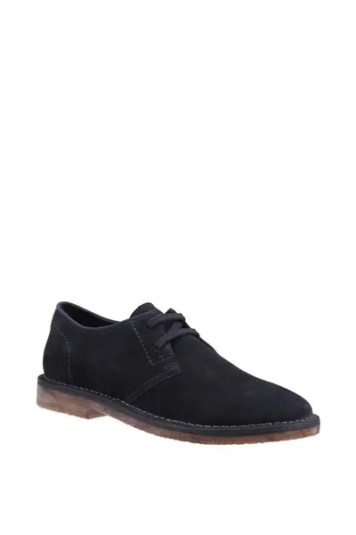 Image of Hush Puppies 'Scout' Suede Lace Shoes Navy