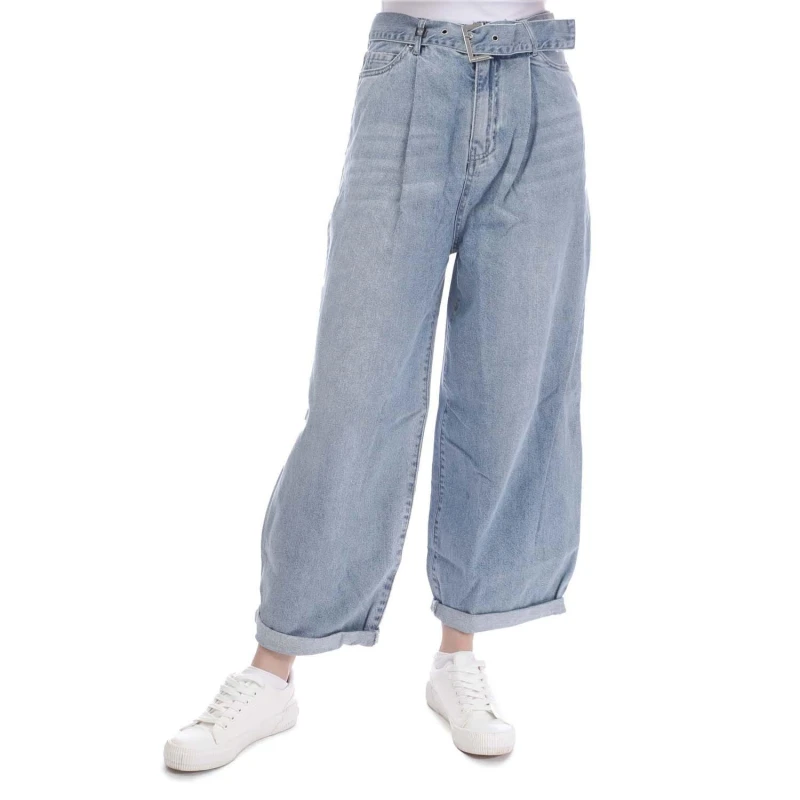 Image of Armani Exchange J74 Wide-Leg Jeans - Blue Blue ONE SIZE